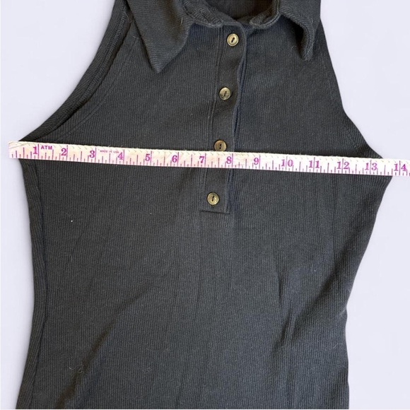 👕 Abercrombie & Fitch Soft A&F Rib Halter Bodysuit - Black S - Picture 4 of 6